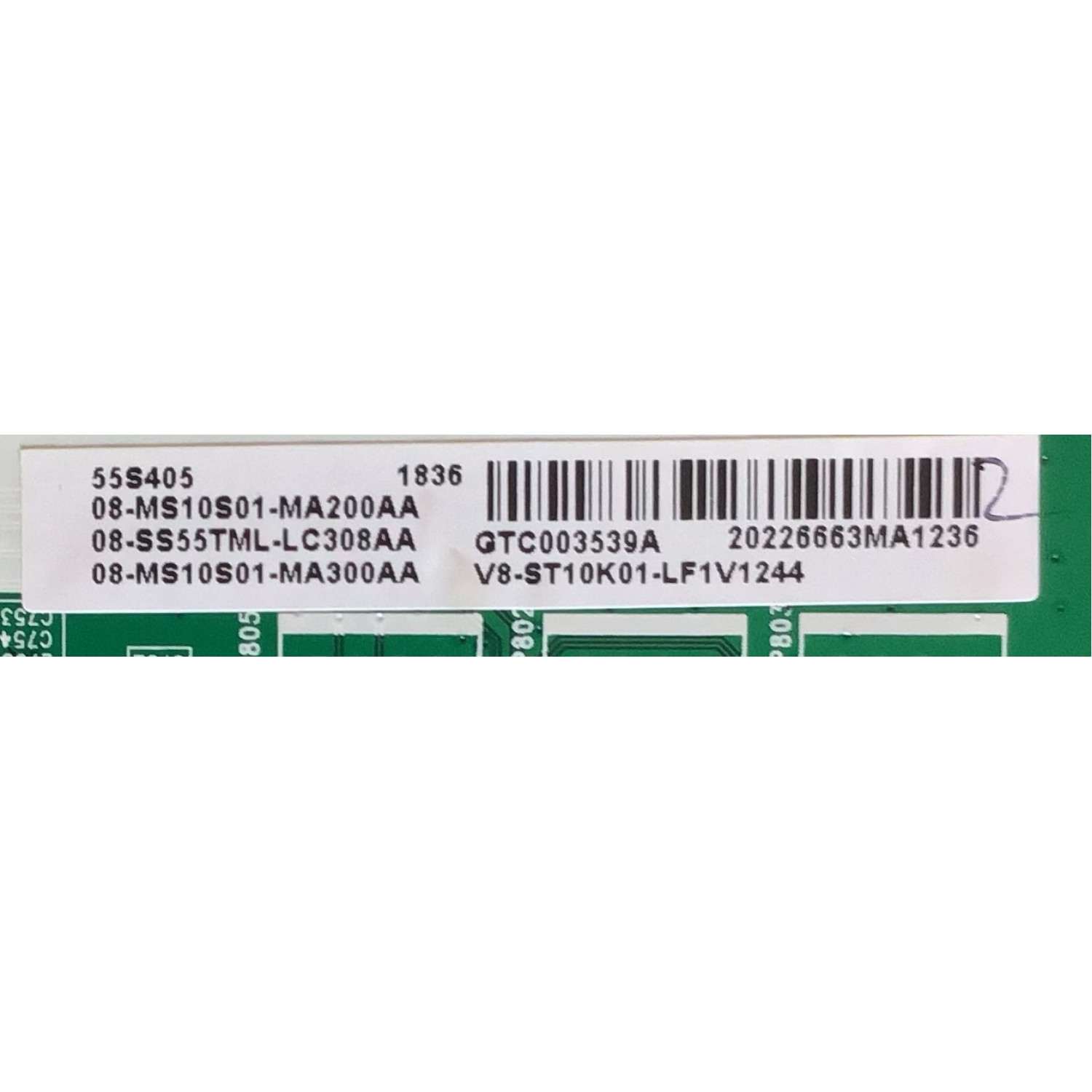 KIT DE TARJETAS PARA TV TCL / MAIN 08-SS55TML-LC308AA / 40-MST10S-MAE4HG / FUENTE 08-L141WA2-PW220AB / 40-L141H4-PWG1CG / PANEL LVU550ND1L SD9W10V1 / MODELO 55S405 / 55S403 - Imagen 3